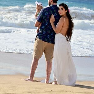 L'ATISTE White Backless Dress